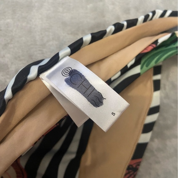 New! Ochie Black White Tropical Zebra Floral Print Swim Bikini Bottom 10606 - Picture 4 of 7